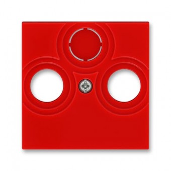 5011H-A00300 65  Kryt zásuvky anténní, s vylamovacím otvorem, červená